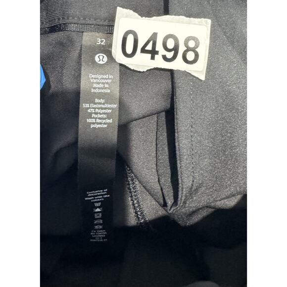 Lululemon Black Commission Classic Fit Warpstreme Stretch Pants Men’s Sz 32x32.5 - Picture 15 of 15